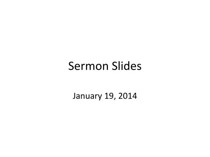 sermon slides