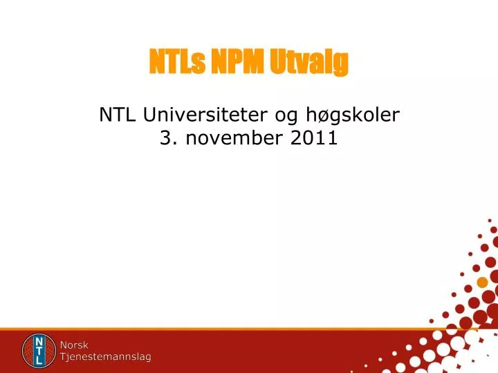 ntls npm utvalg