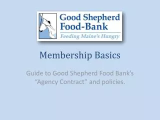 Membership Basics