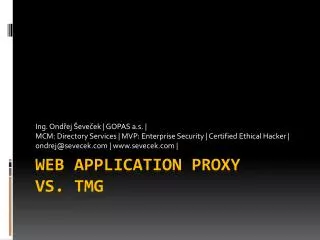 Web Application Proxy vs. TMG