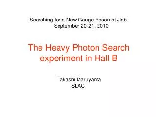 The Heavy Photon Search experiment in Hall B