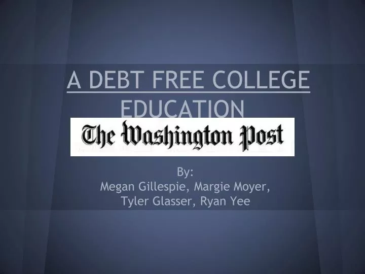 a debt free college education by katrina vanden heuvel
