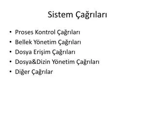 sistem a r lar