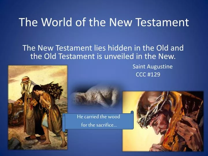 the world of the new testament