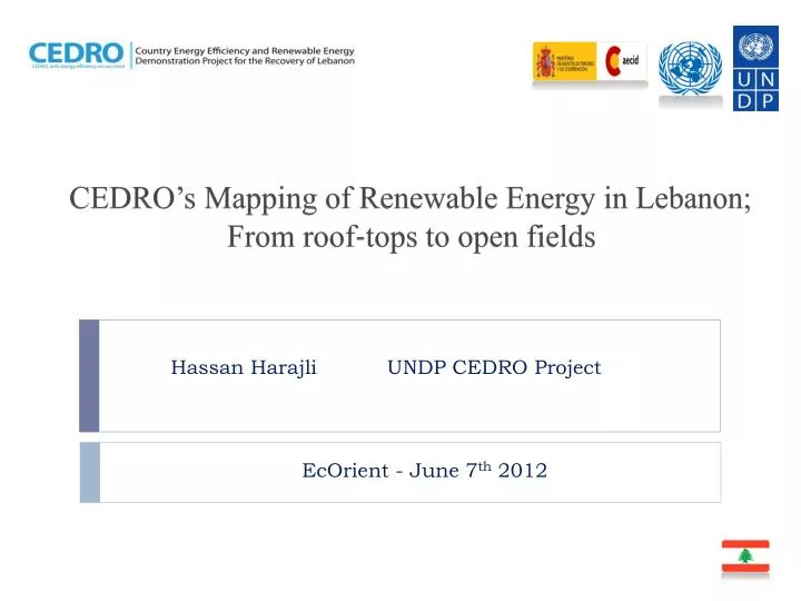 cedro s mapping of renewable energy in lebanon from roof tops to open fields