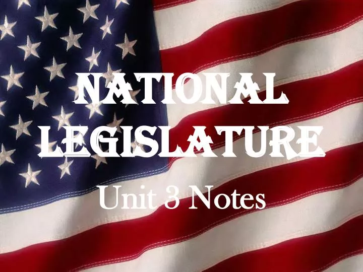 national legislature