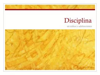 Disciplina