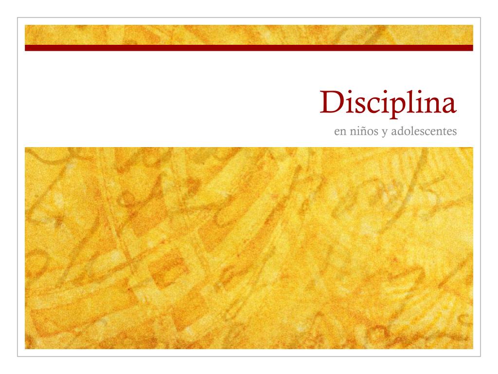 PPT - Disciplina PowerPoint Presentation, free download - ID:1900898