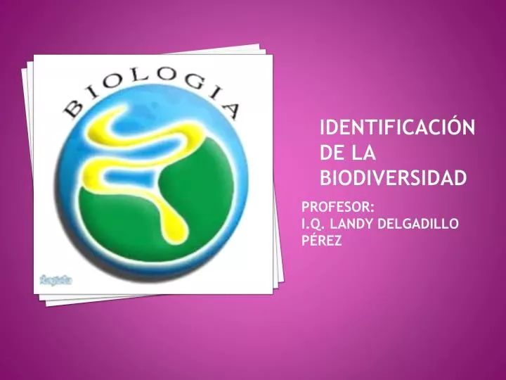 identificaci n de la biodiversidad