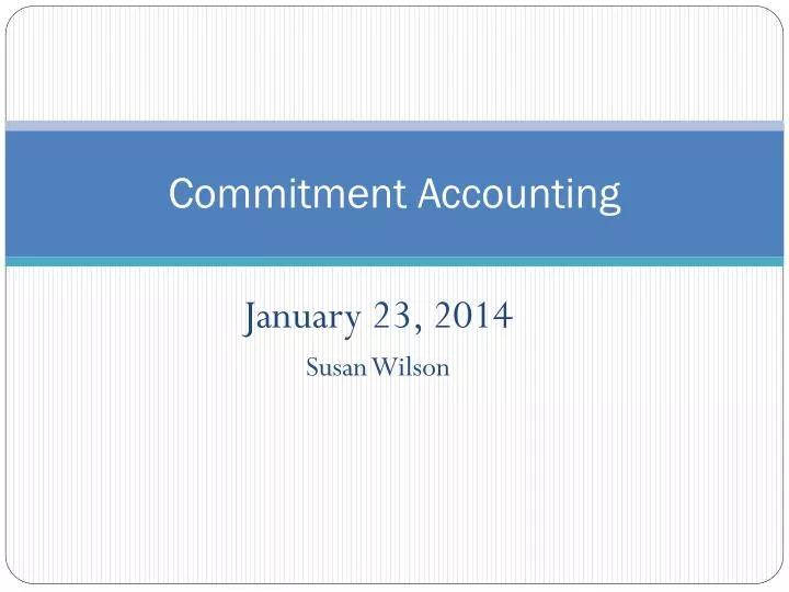 commitment accounting