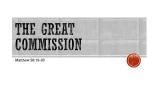 the great commission