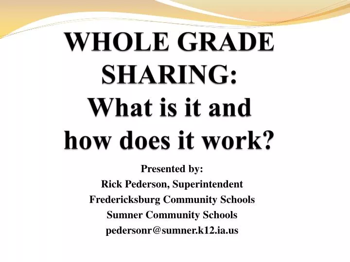 whole grade sharing what is it and how does it work