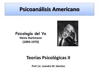 psicoan lisis americano