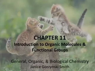 CHAPTER 11 Introduction to Organic Molecules &amp; Functional Groups