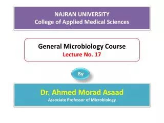 NAJRAN UNIVERSITY College of Applied Medical Sciences