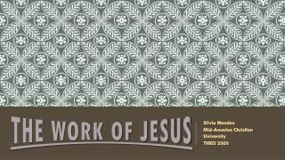 The Work of Jesus