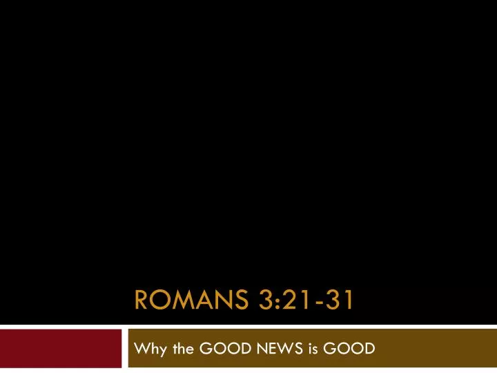 romans 3 21 31