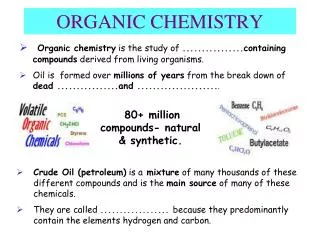 ORGANIC CHEMISTRY