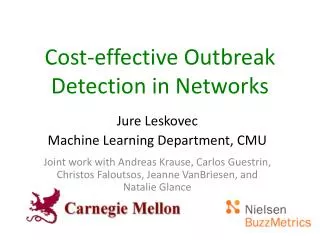 Cost-effective Outbreak Detection in Networks