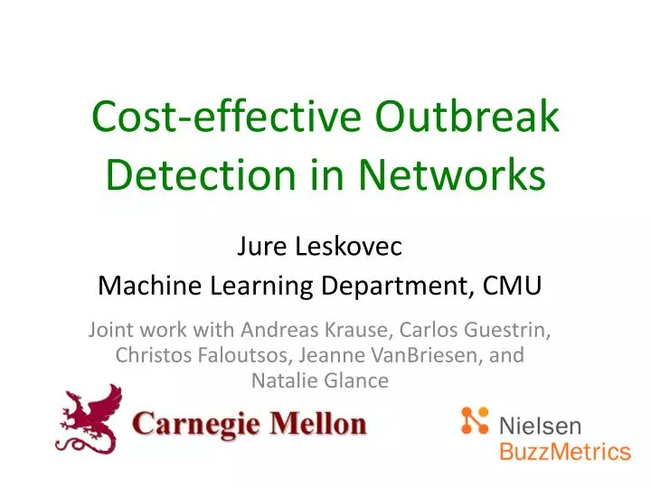 cost effective outbreak detection in networks