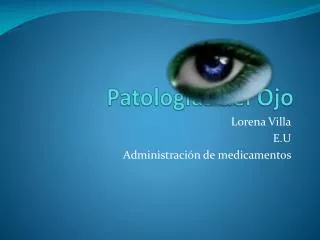 patolog as del ojo