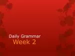Daily Grammar - slide 1