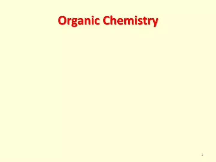 organic chemistry