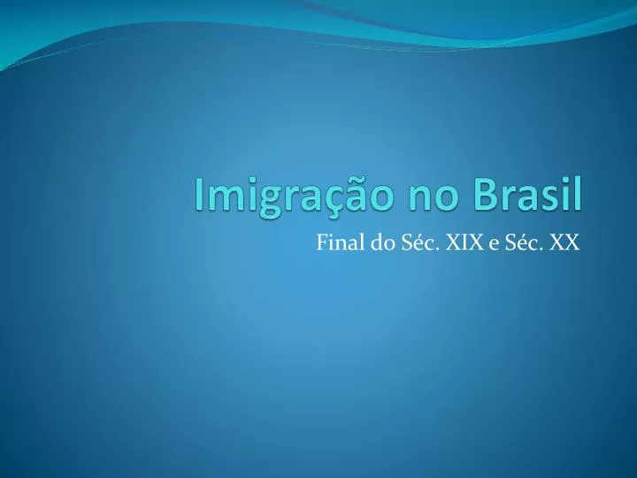 imigra o no brasil