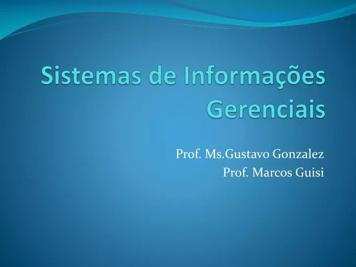 sistemas de informa es gerenciais