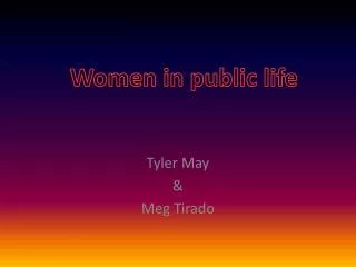 Tyler May &amp; Meg Tirado