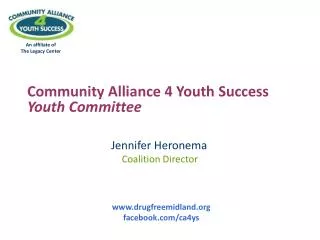 Community Alliance 4 Youth Success Youth Committee