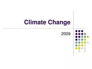 Climate Change