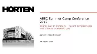 AEEC Summer Camp Conference 2012