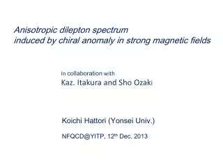Anisotropic dilepton spectrum induced by chiral anomaly in strong magnetic fields