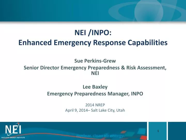 nei inpo enhanced emergency response capabilities