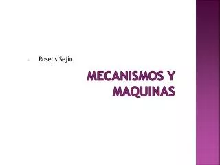 mecanismos y maquinas