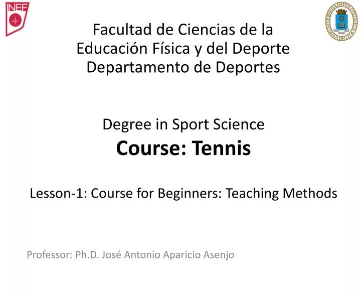 degree in sport science course tennis lesson 1 course for beginners teaching methods