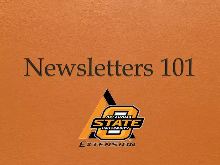 newsletters 101