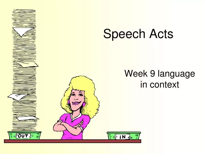 speech acts