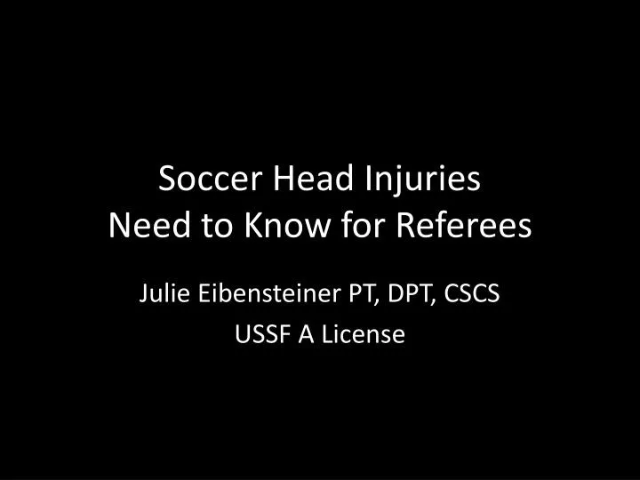 soccer head injuries need to know for referees