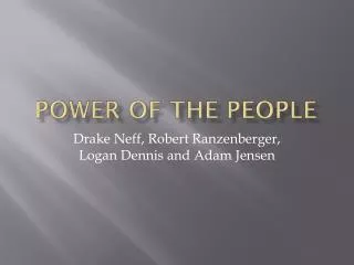 Power of the People