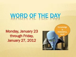 Word of the Day