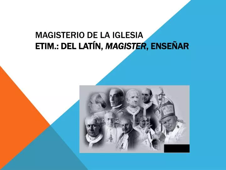 magisterio de la iglesia etim del lat n magister ense ar