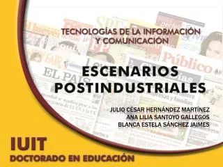 JULIO CÉSAR HERNÁNDEZ MARTÍNEZ ANA LILIA SANTOYO GALLEGOS BLANCA ESTELA SÁNCHEZ JAIMES