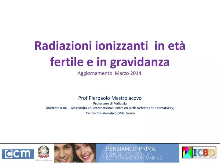 radiazioni ionizzanti in et fertile e in gravidanza