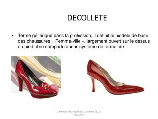 decollete