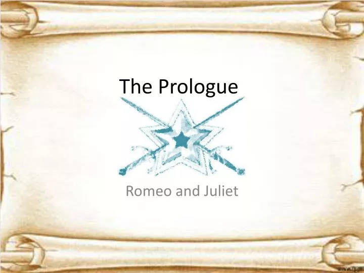 the prologue