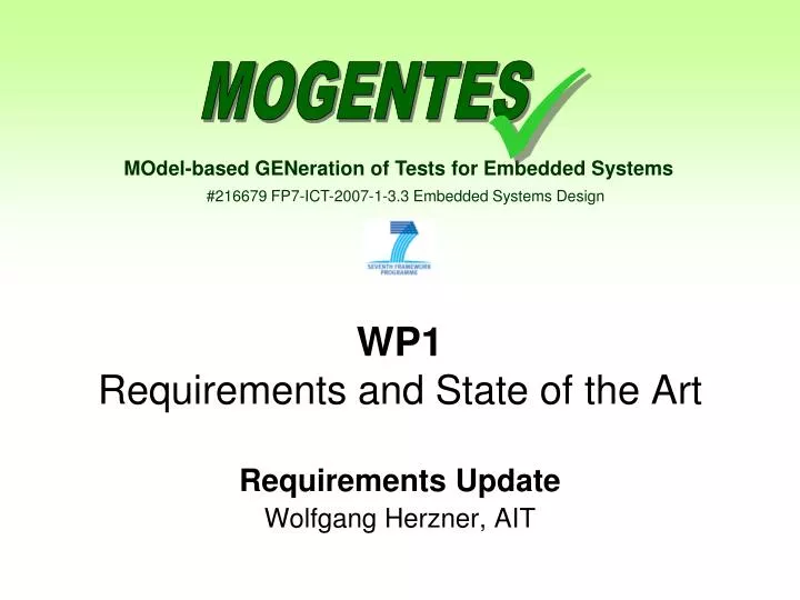 wp1 requirements and state of the art