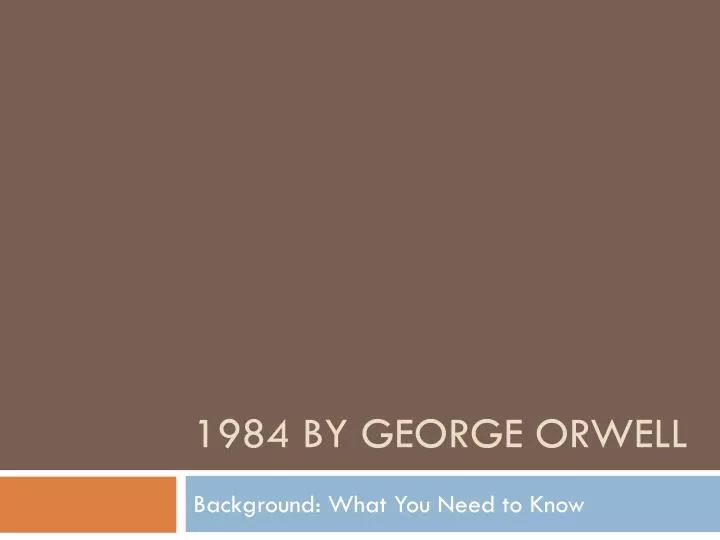 1984 by george orwell