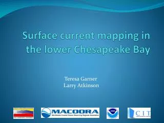 Surface current mapping in the lower Chesapeake Bay